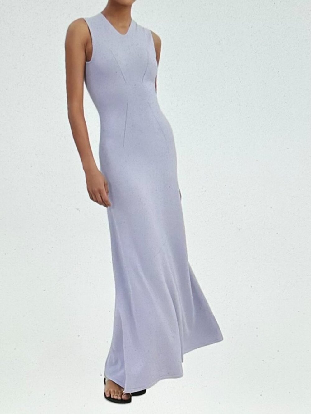 Solid & Striped The Nadia Maxi Dress In Lilac Size L